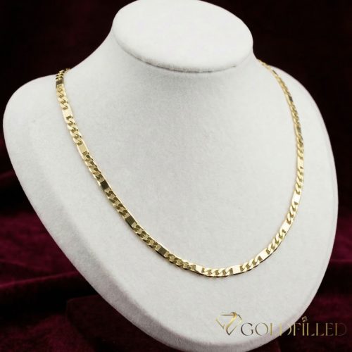 Aнтиалергенно "Figaro" позлатено колие "Goldfilled"в няколко размера дебелина 4,5 mm , цвят 14K