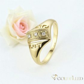  Антиалергичен пръстен "Goldfilled", в различни размери, цвят 14K