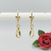 Goldfilled Антиалергични обеци 34мм 14K цвят	