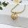 Антиалергично колие "Goldfilled" 50cm/3mm + висулка, цвят 18K