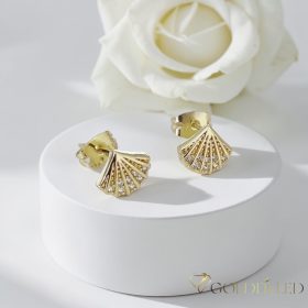   Goldfilled Антиалергични обеци 9мм 14K цвят	