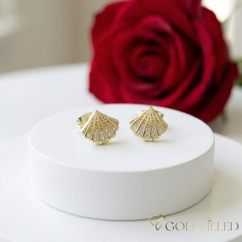 Goldfilled Антиалергични обеци 9мм 14K цвят	