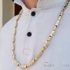 Goldfilled Антиалергенен Луксозен Баркака Колие 60см Дълго и 8-9мм Широко 90г !) Цвят 14К Мултиколор