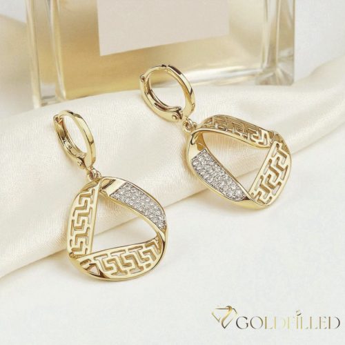 Goldfilled Антиалергични Обеци 38mm 14K цвят