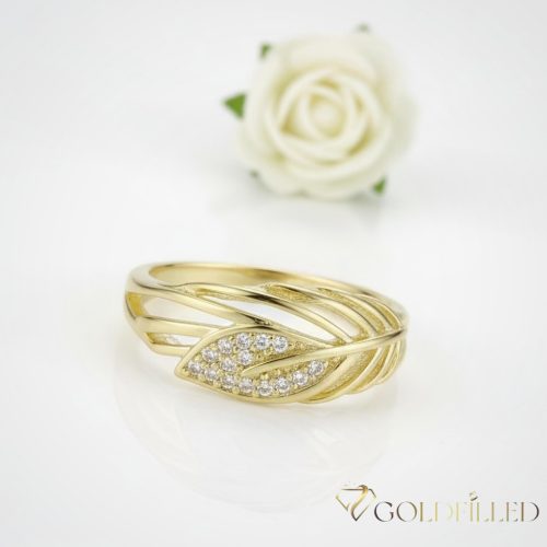 Антиалергичен пръстен "Goldfilled", в различни размери, цвят 14K
