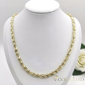   Ексклузивно антиалергично колие "Goldfilled" 60см/6мм, 14K  цвят 14K