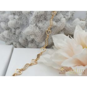   Позлатена антиалергична гривна "Goldfilled" 19cm /6 mm цвят 18K