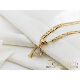   Goldfilled антиалергично колие 50см/3,8мм 18K цвят	