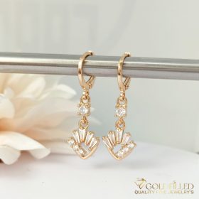   Goldfilled Антиалергенни Обеци 32мм 18К Цвят	