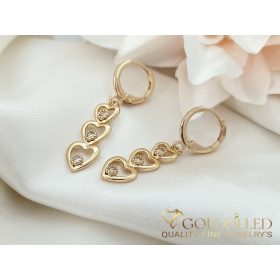 Goldfilled Обеци 37мм 18K цвят	