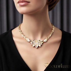   Ексклузивно антиалергично колие "Goldfilled" 50см/7,2мм, 14K  многоцветно