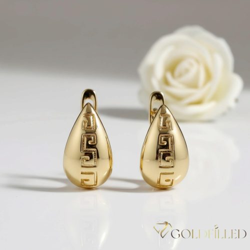 Goldfilled Антиалергенни Обеци 14mm 18K Цвят 