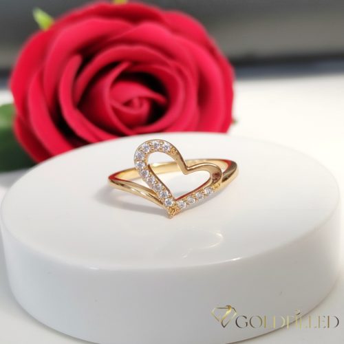 Антиалергичен пръстен "Goldfilled", в различни размери, цвят 18K