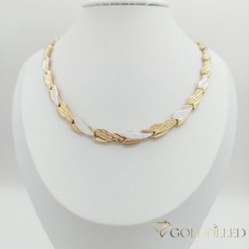   Ексклузивно антиалергично колие "Goldfilled" 50см/7,2мм, многоцветно 18K