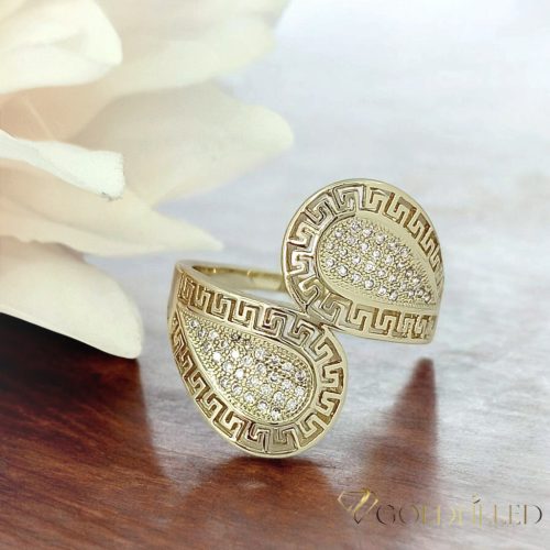 Антиалергичен пръстен "Goldfilled", в различни размери, цвят 14K