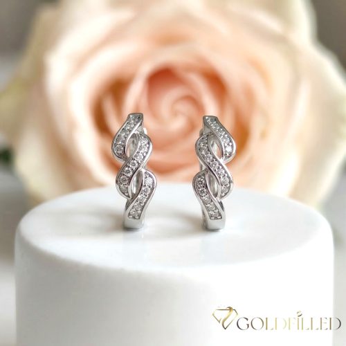 Антиалергични обеци Goldfilled, 16 мм