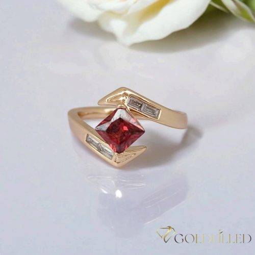 Антиалергичен пръстен "Goldfilled", в различни размери, цвят 18K