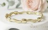 Ексклузивна антиалергична златна гривна "Goldfilled" с дължина 17 см и дебелина 7 мм, цвят 14K