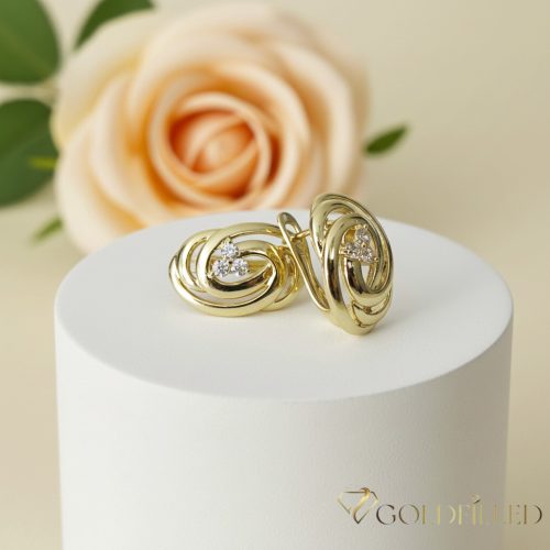 Goldfilled Антиалергенни Обеци 18mm 14K Цвят