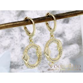   Goldfilled Антиалергични обеци 34мм 14K цвят	