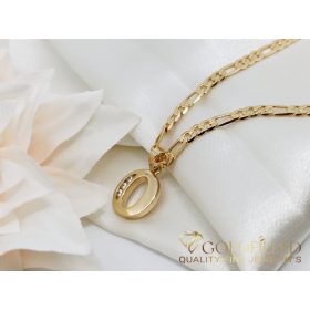   Goldfilled антиалергично колие 50см/3,8мм 18K цвят	