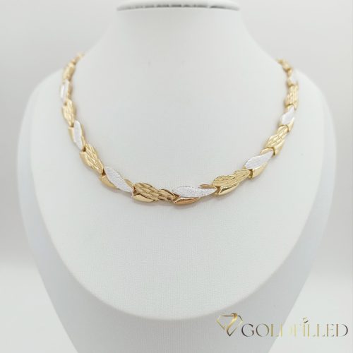Ексклузивно антиалергично колие "Goldfilled" 45см/7,2мм, многоцветно 18K