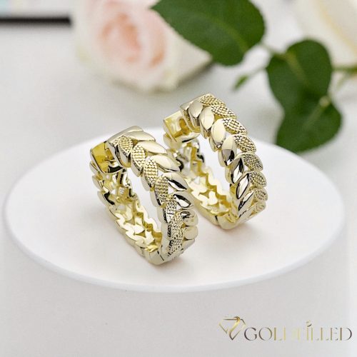Goldfilled Антиалергенни Обеци 20 mm 14K Цвят