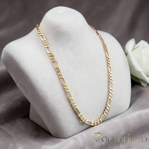 Aнтиалергенно "Figaro" позлатено колие "Goldfilled"в няколко размера дебелина 3,5 mm , цвят 14K