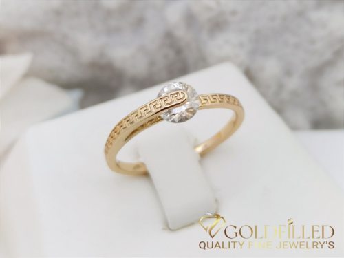 Антиалергичен пръстен "Goldfilled", в различни размери, цвят 18K