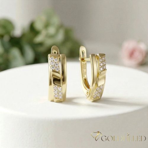 Goldfilled Антиалергенни Обеци 17mm 14K Цвят