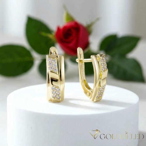 Goldfilled Антиалергенни Обеци 17mm 14K Цвят