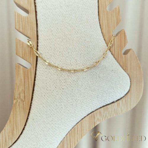 Гривна за глезен Goldfilled 29cm/3mm 14K цвят