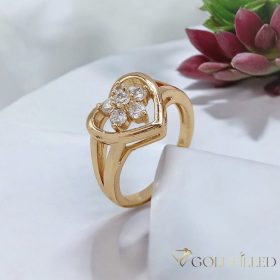   Антиалергичен пръстен "Goldfilled", в различни размери, цвят 18K
