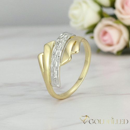Антиалергичен пръстен "Goldfilled", в различни размери, цвят 14K