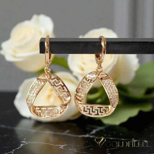 Goldfilled Антиалергични Обеци 34mm 18K цвят