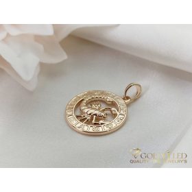   Goldfilled Антиалергенен Медальон 28mm 18K цвят