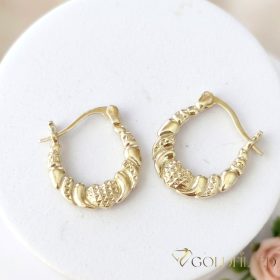   Goldfilled Антиалергенни Обеци 25 mm 14K Цвят