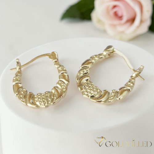 Goldfilled Антиалергенни Обеци 25 mm 14K Цвят