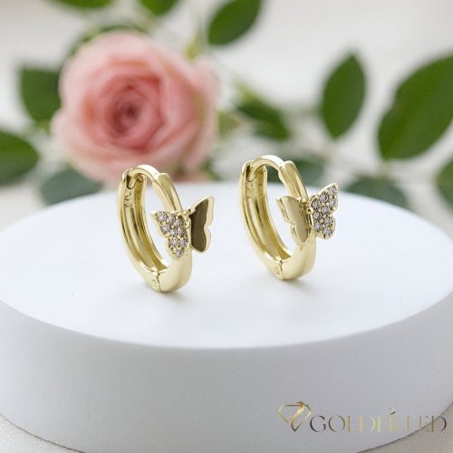 Goldfilled Антиалергични обеци 13мм 14K цвят	