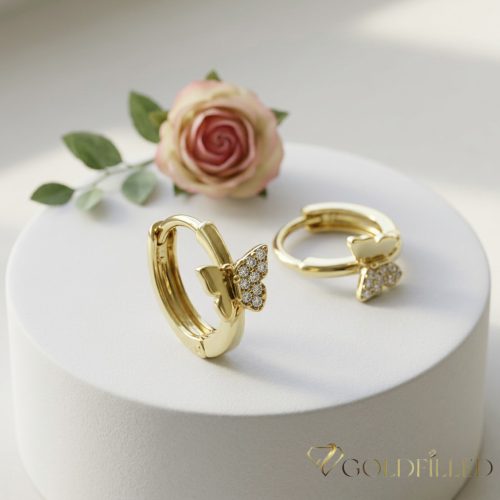Goldfilled Антиалергични обеци 13мм 14K цвят	