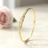 Антиалергична гривна "Goldfilled" 7-4mm , многоцветна (14K) диаметър 60mm "отваряем"