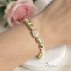 Ексклузивна антиалергична златна гривна "Goldfilled" с дължина 17 см и дебелина 9 мм, цвят 14K
