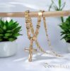 Антиалергично колие "Goldfilled" 45см/4mm + висулка, цвят 18K