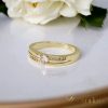 Антиалергичен пръстен "Goldfilled", в различни размери, цвят 14K