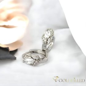 Антиалергични обеци Goldfilled, 15 мм
