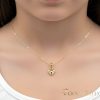 Антиалергично колие "Goldfilled"  45cm/1mm + висулка, цвят 14K