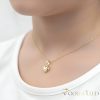 Антиалергично колие "Goldfilled"  45cm/1mm + висулка, цвят 14K