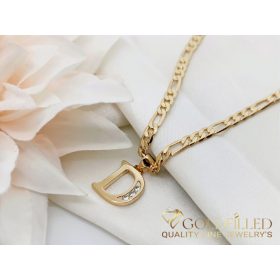   Goldfilled антиалергично колие 50см/3,8мм 18K цвят	