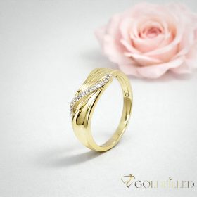   Антиалергичен пръстен "Goldfilled", в различни размери, цвят 14K