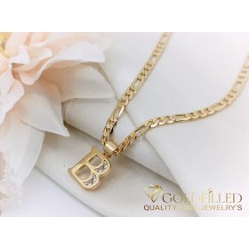   Goldfilled антиалергично колие 50см/3,8мм 18K цвят	